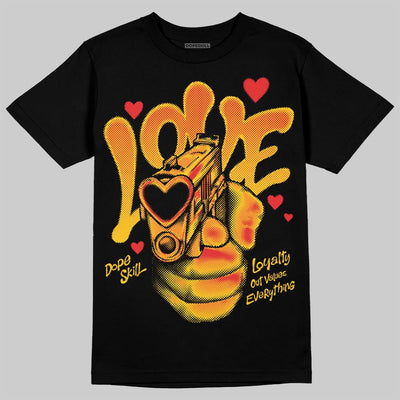 Yellow Collection DopeSkill T-Shirt Love Shot Graphic