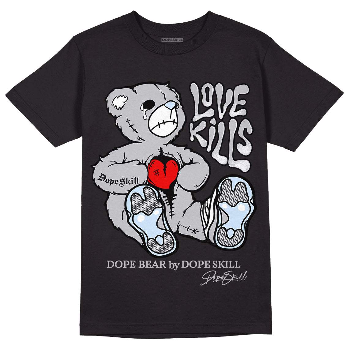 Cement Grey 11s superstreetwear T-Shirt Love Kills Graphic