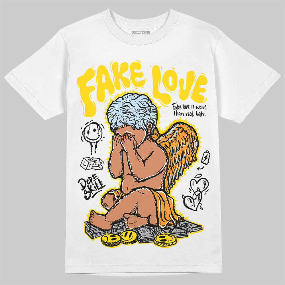 Yellow Ochre 6s superstreetwear T-Shirt False Love Graphic