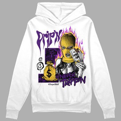 Field Purple 12s DopeSkill Hoodie Sweatshirt Drip'n Never Tripp'n Graphic