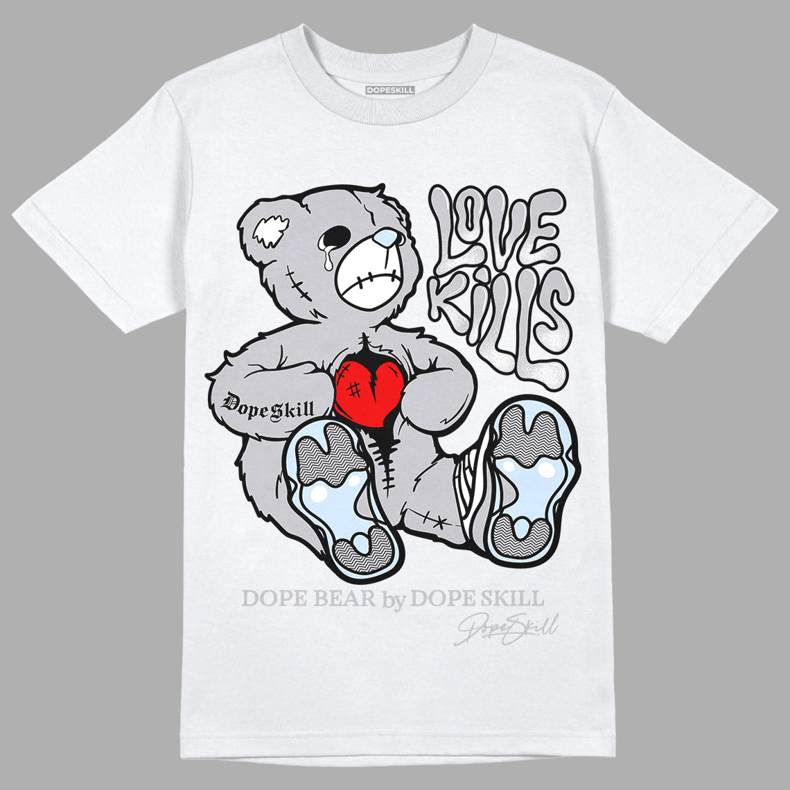 Cement Grey 11s superstreetwear T-Shirt Love Kills Graphic