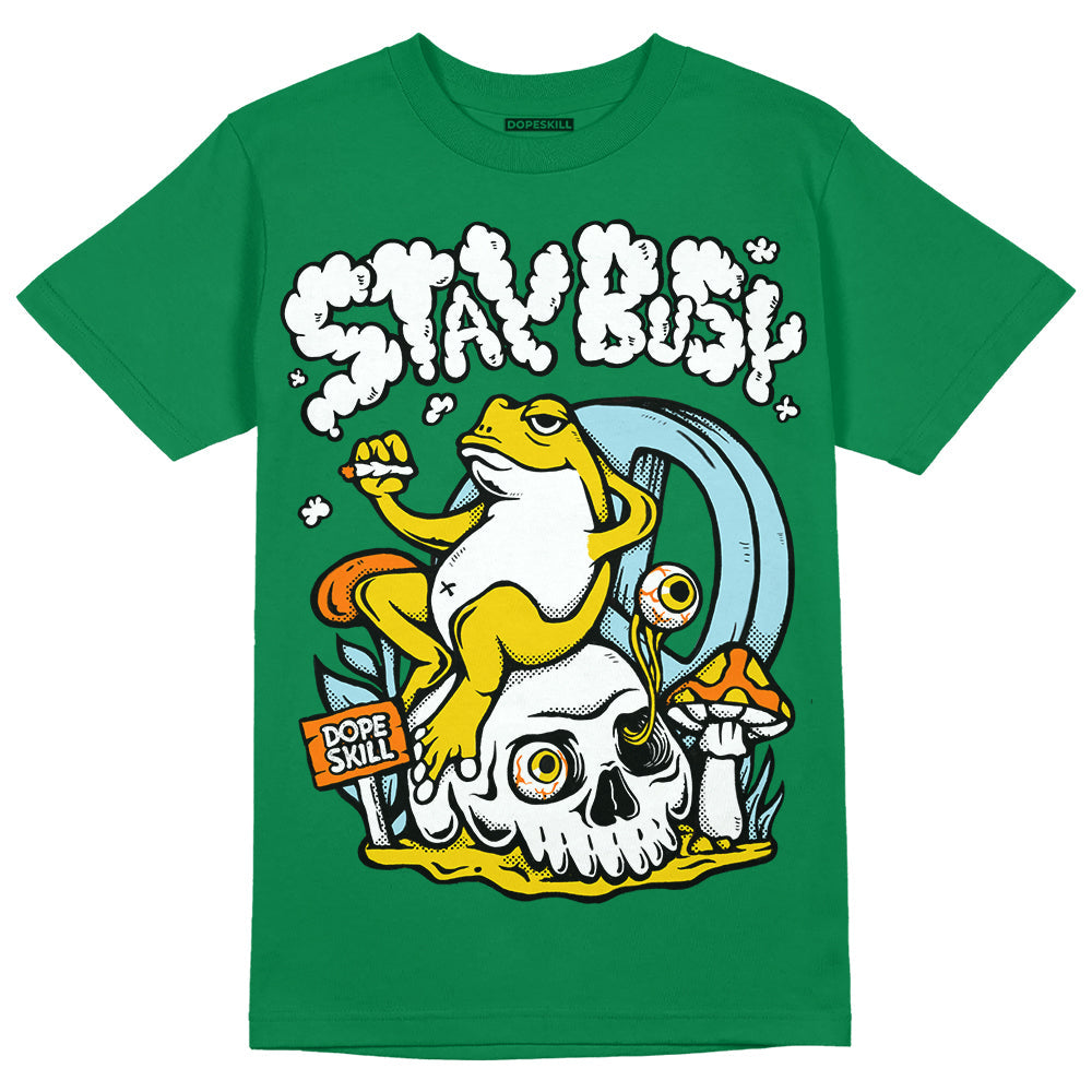 Lucky Green 5s superstreetwear Green T-shirt Stay Busy Graphic
