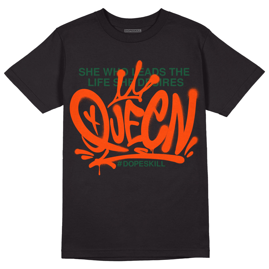 Dunk Low Team Dark Green Orange superstreetwear T-Shirt Queen Graphic