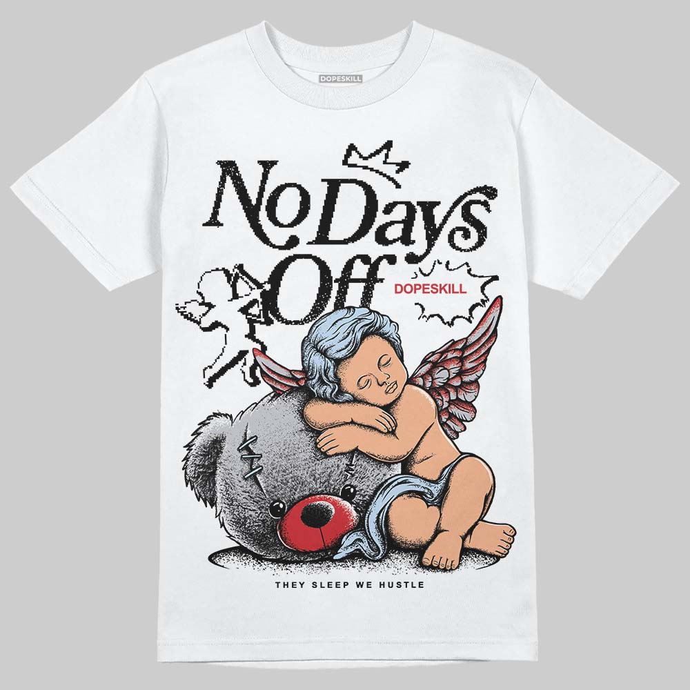 Black Metallic Reimagined 5s superstreetwear T-Shirt New No Days Off Graphic
