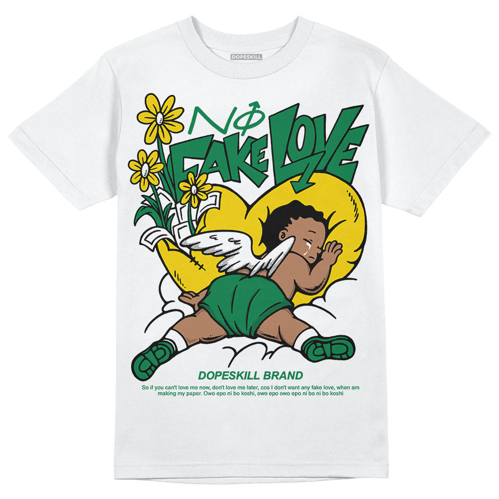 Lucky Green 5s superstreetwear T-Shirt No Fake Love Graphic