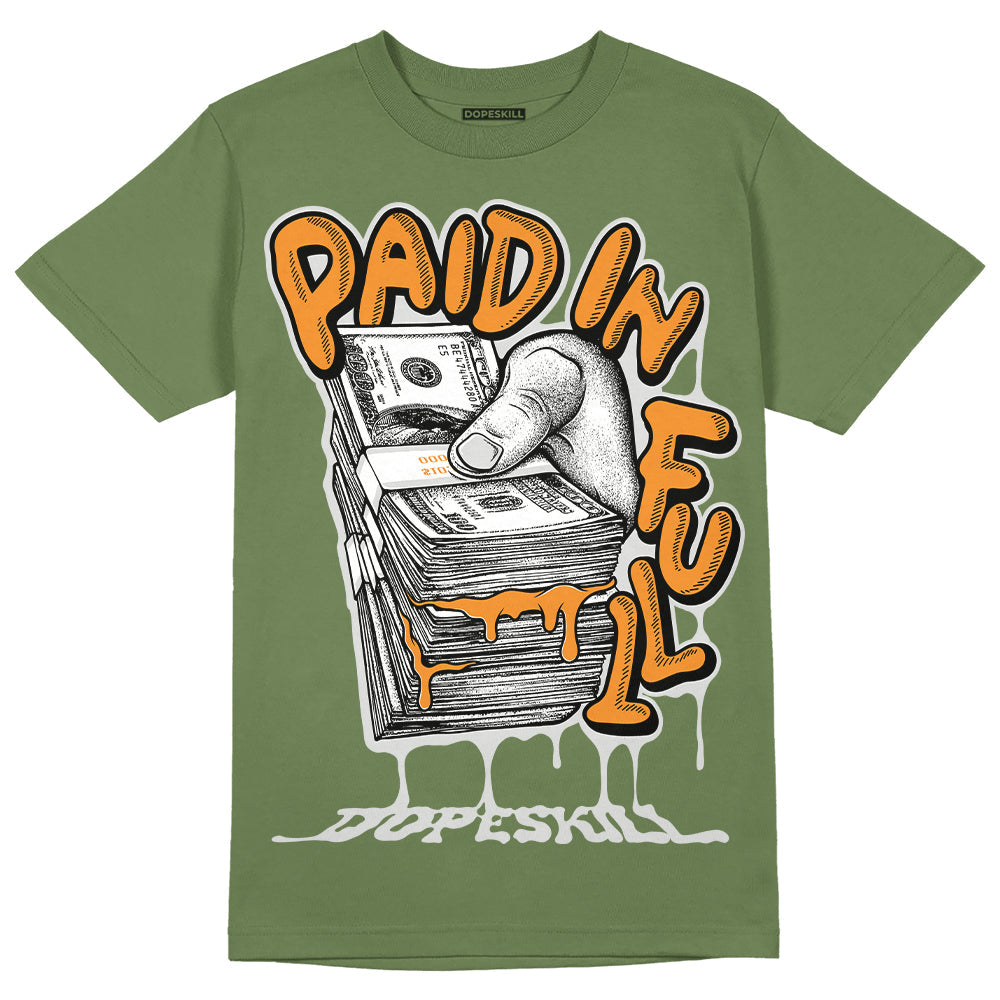 Olive 5s superstreetwear Olive T-shirt Paid In Full Graphic
