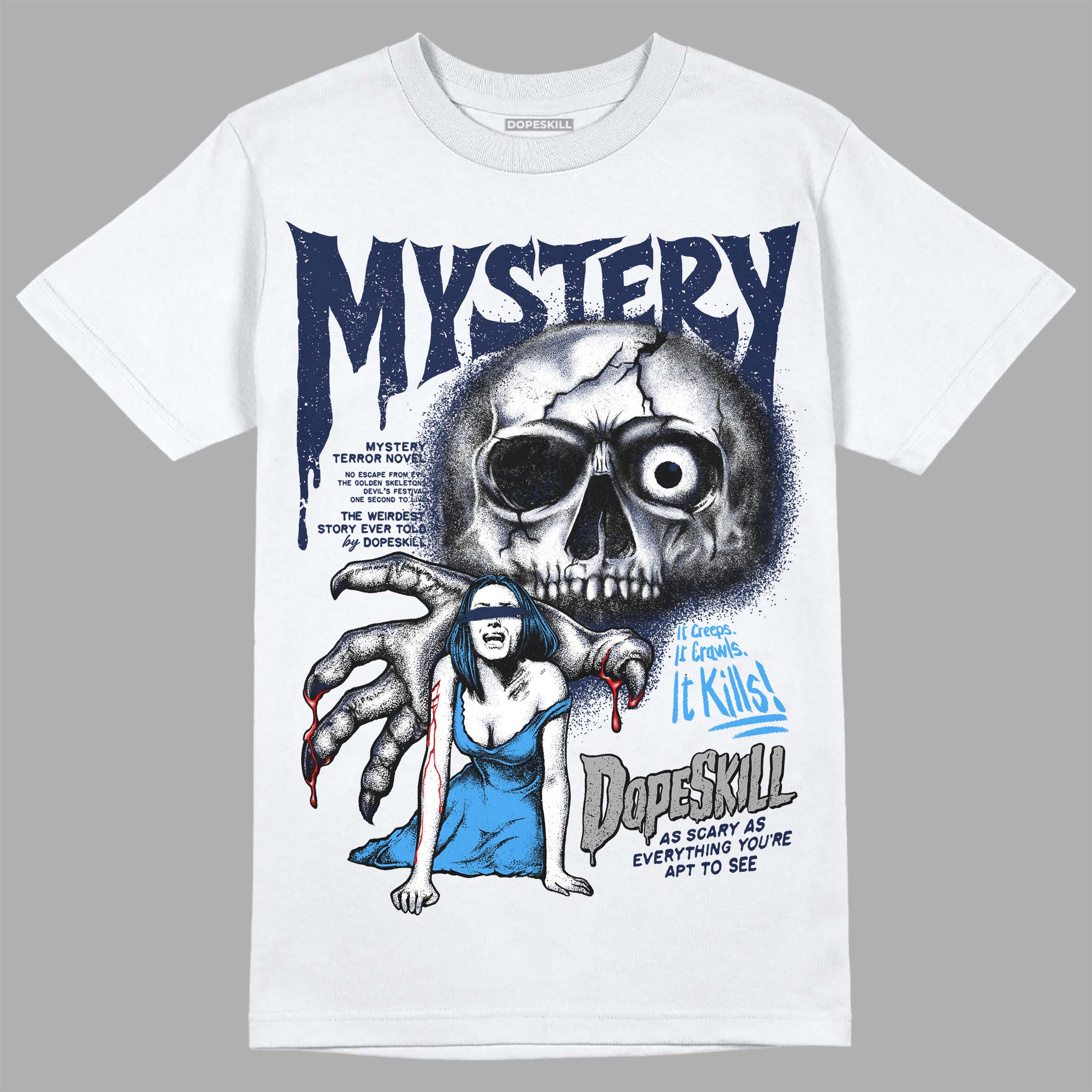 Midnight Navy 3s superstreetwear T-Shirt Mystery Ghostly Grasp Graphic