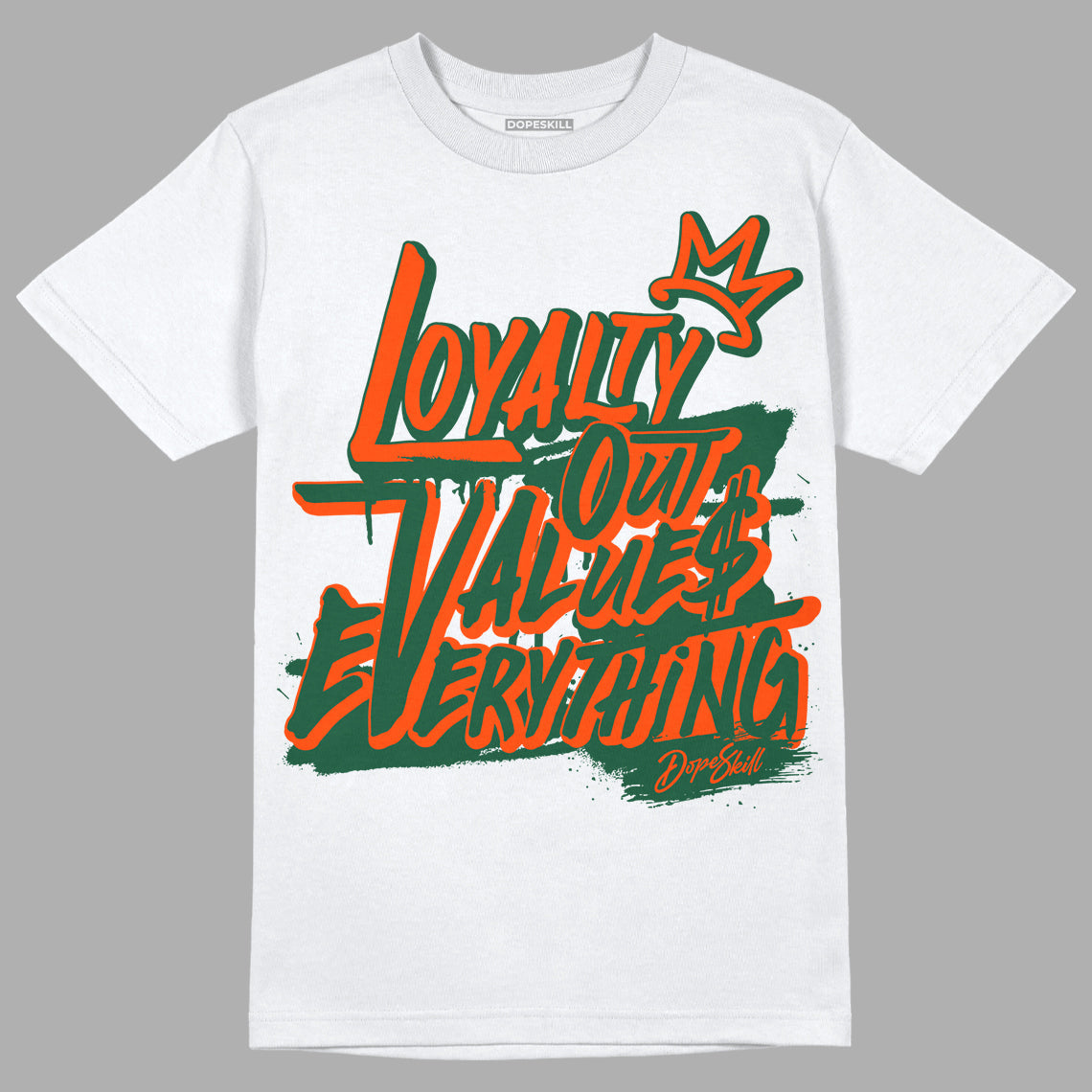 Dunk Low Team Dark Green Orange superstreetwear T-Shirt LOVE Graphic
