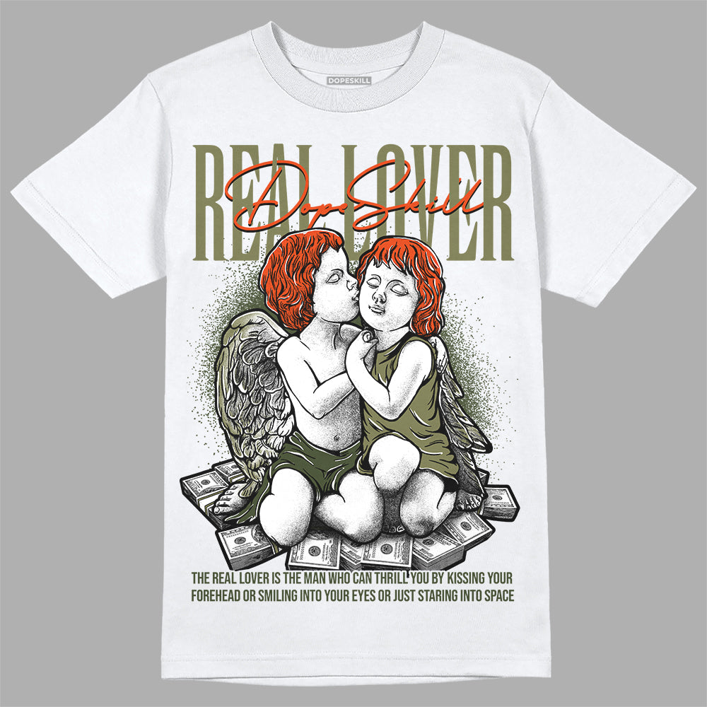 Olive Collection superstreetwear T-Shirt Real Lover Graphic