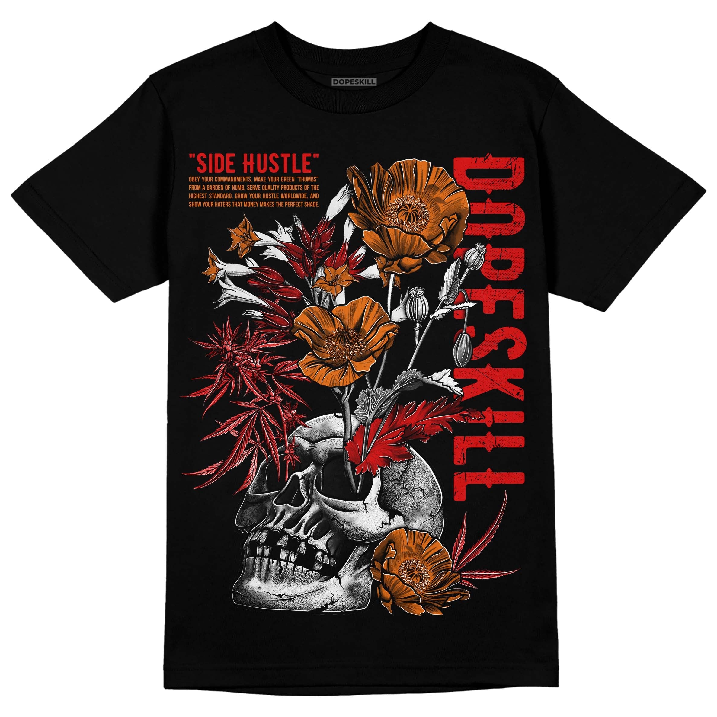 Fire Red 3s superstreetwear T-Shirt Side Hustle Graphic