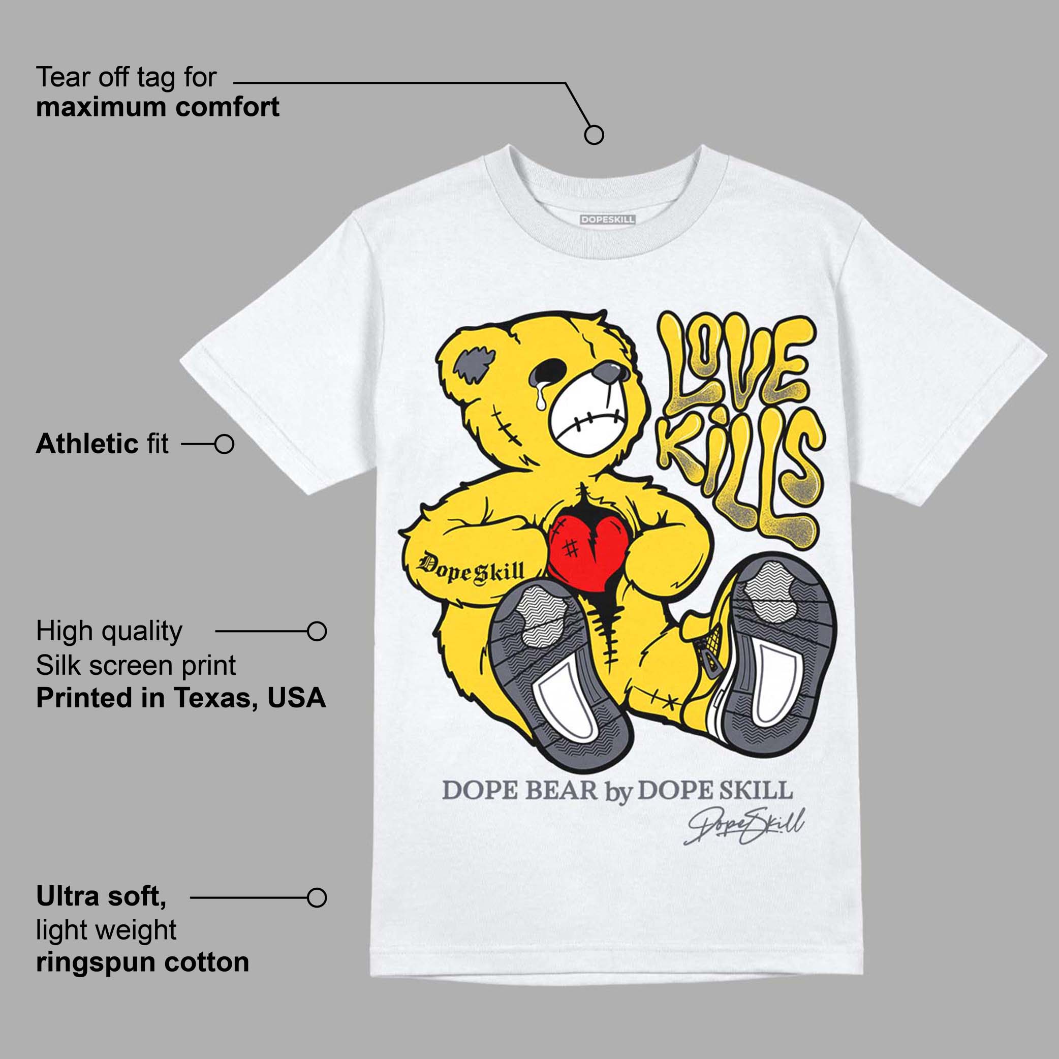 Lightning 4s superstreetwear T-Shirt Love Kills Graphic