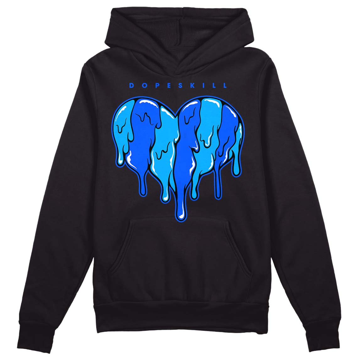 Royal Blue Collection superstreetwear Hoodie Sweatshirt Slime Drip Heart Graphic