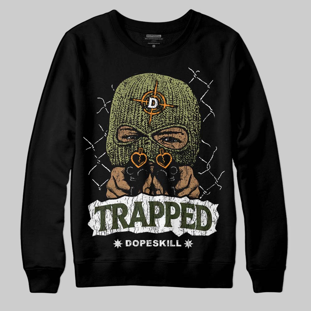 Olive Collection superstreetwear Sweatshirt New Trapped Graphic