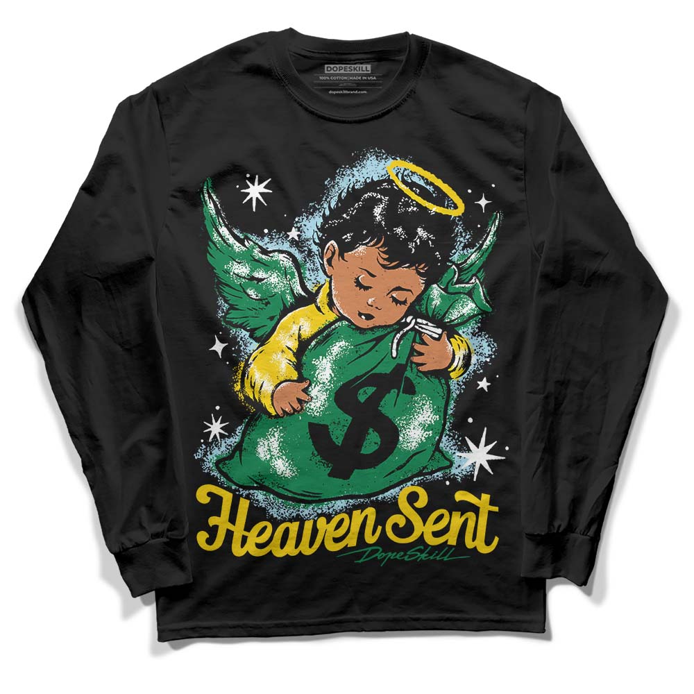 Lucky Green 5s superstreetwear Long Sleeve T-Shirt Heaven Sent Graphic