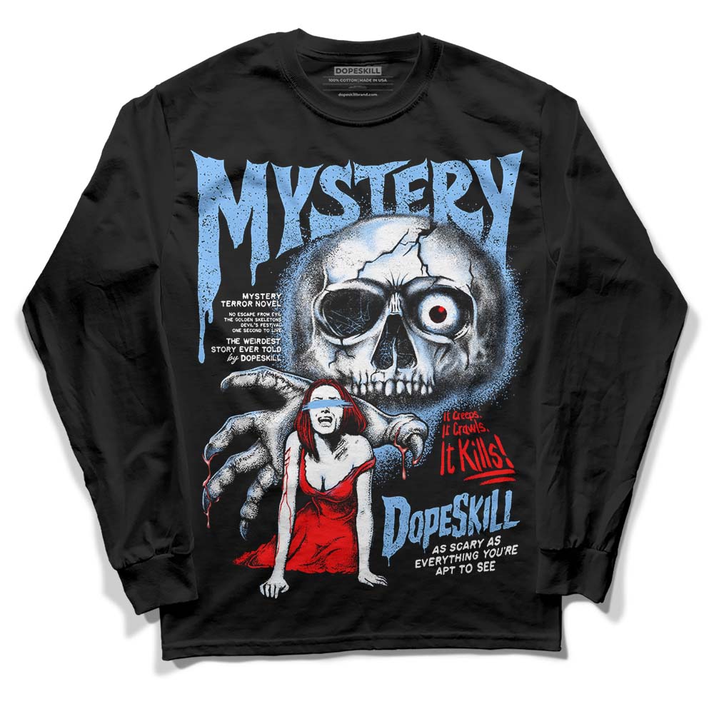 Powder Blue 9s superstreetwear Long Sleeve T-Shirt Mystery Ghostly Grasp Graphic
