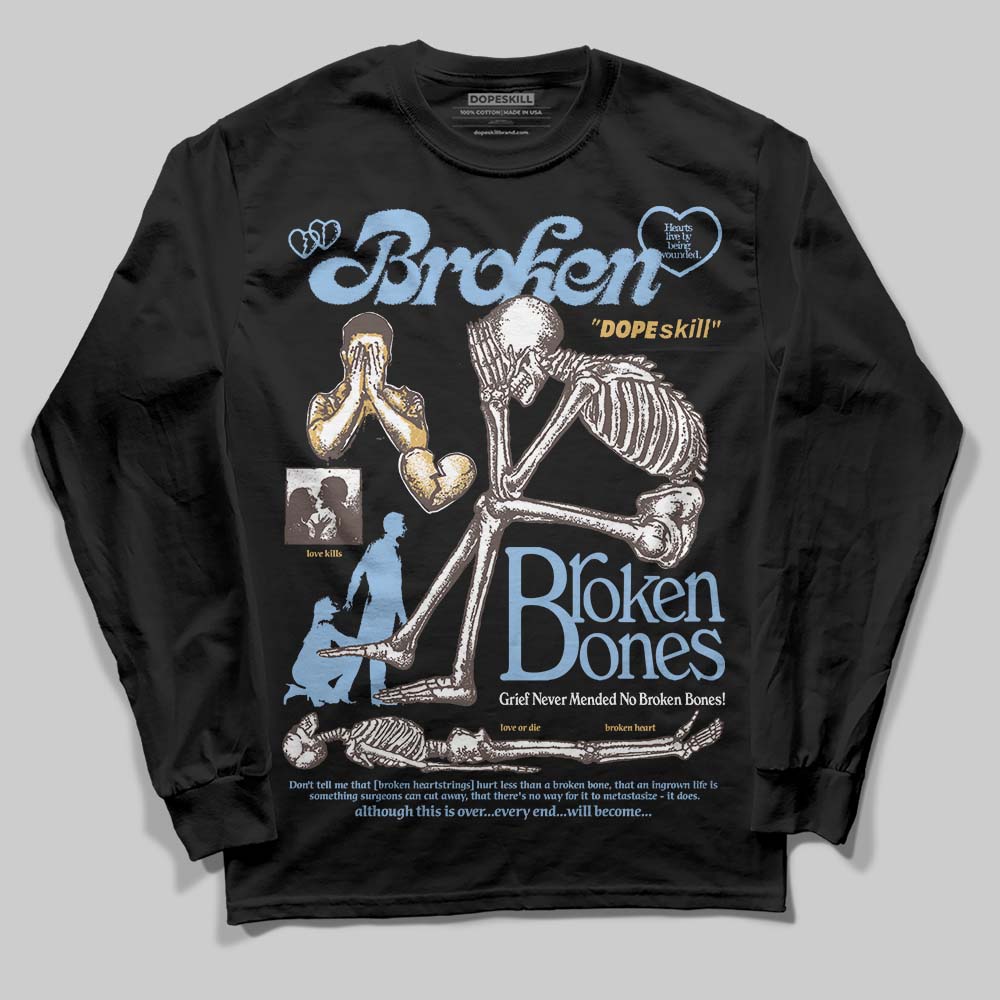 Handball Spezial Light Blue superstreetwear Long Sleeve T-Shirt Broken Bones Graphic