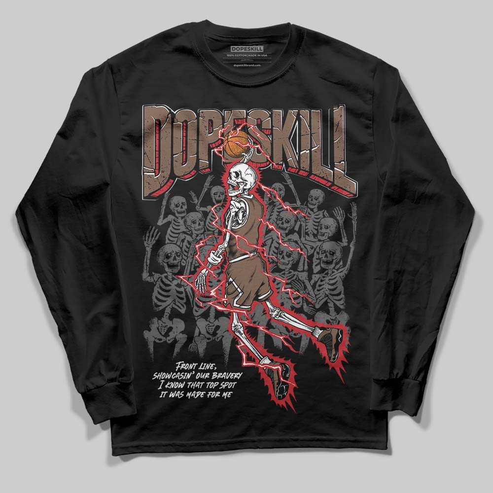 Olive 9s superstreetwear Long Sleeve T-Shirt Thunder Dunk Graphic