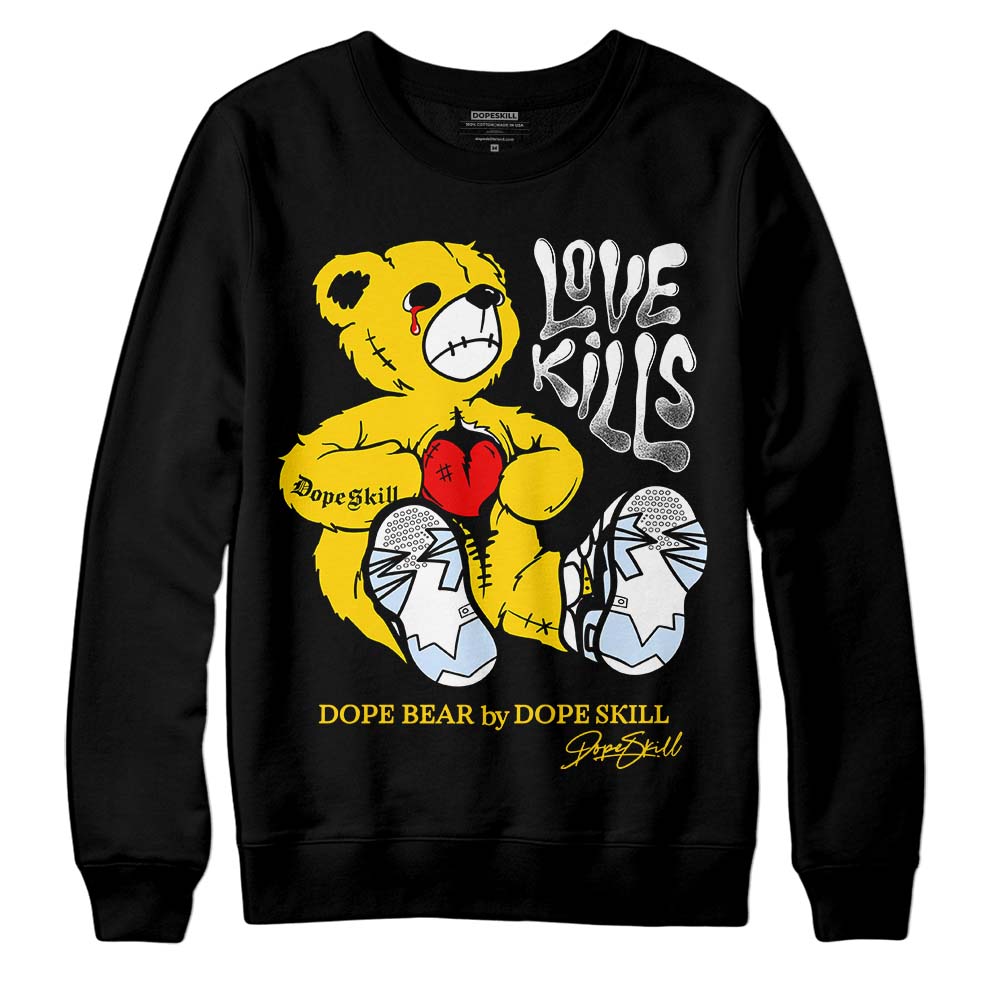 Yellow Ochre 6s superstreetwear Sweatshirt Love Kills Graphic