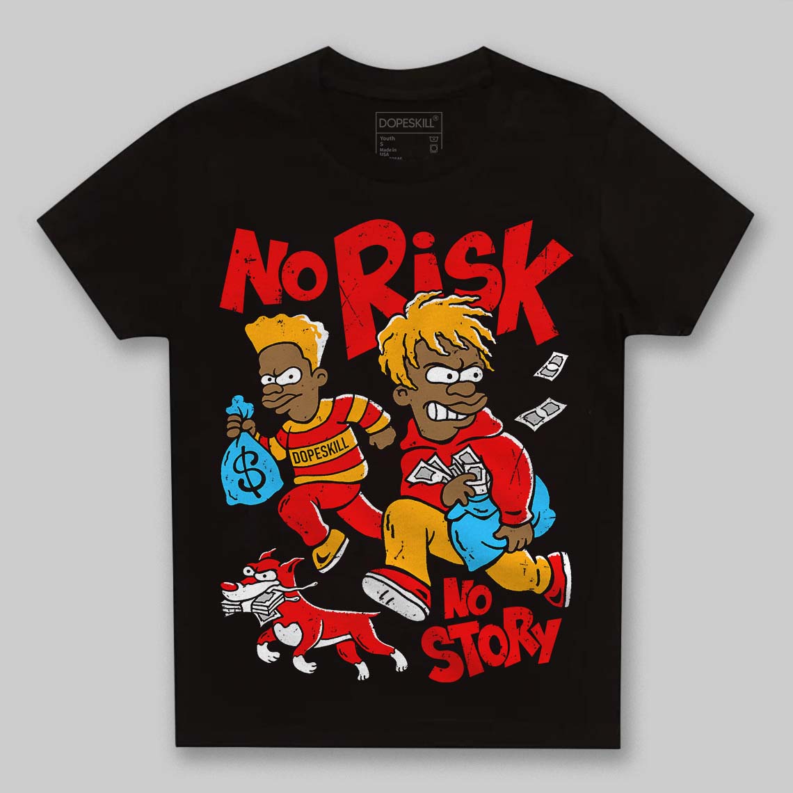 Red Collection superstreetwear Toddler Kids T-shirt No Risk No Story Graphic