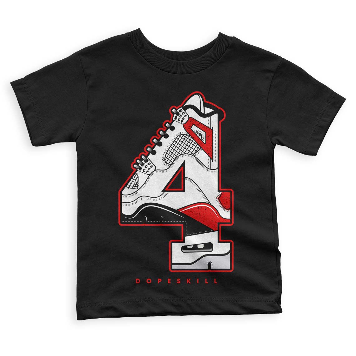 Red Cement 4S superstreetwear Toddler Kids T-shirt No.4 Graphic