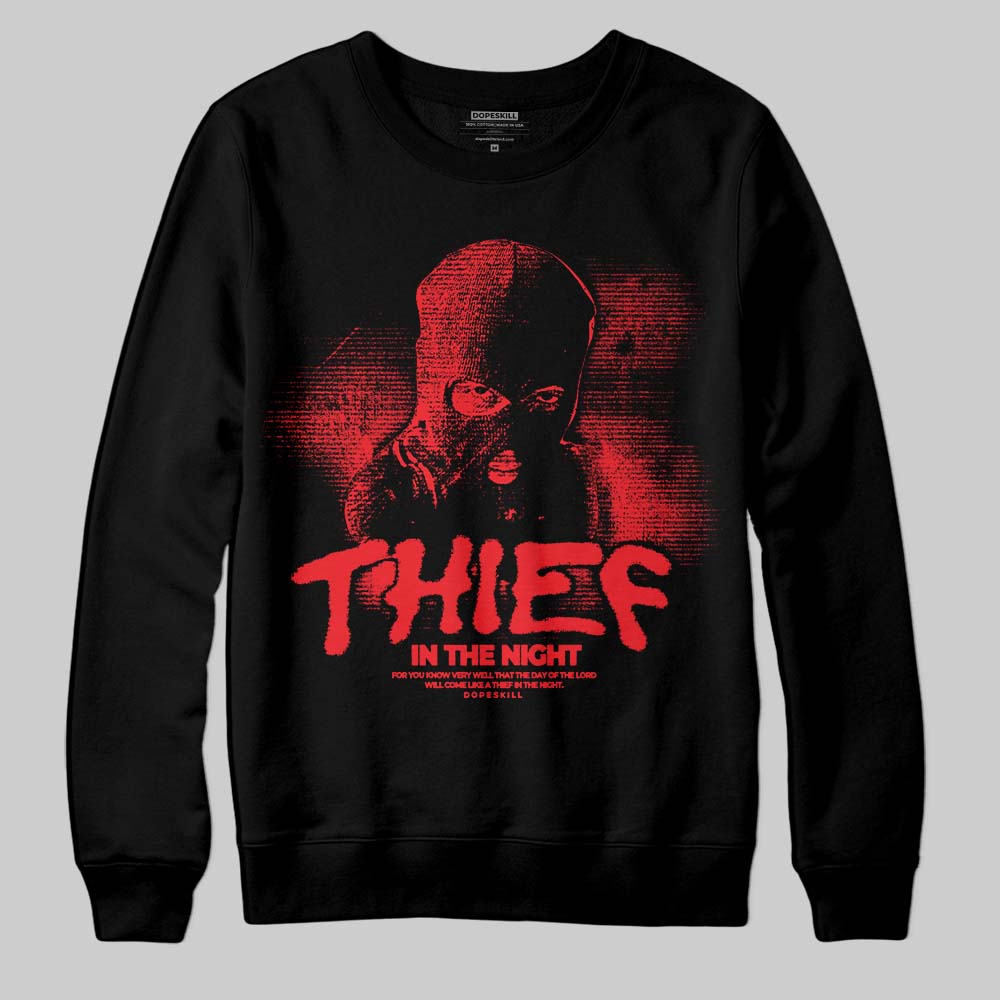 Red Collection superstreetwear Sweatshirt Thief In The Night Graphic