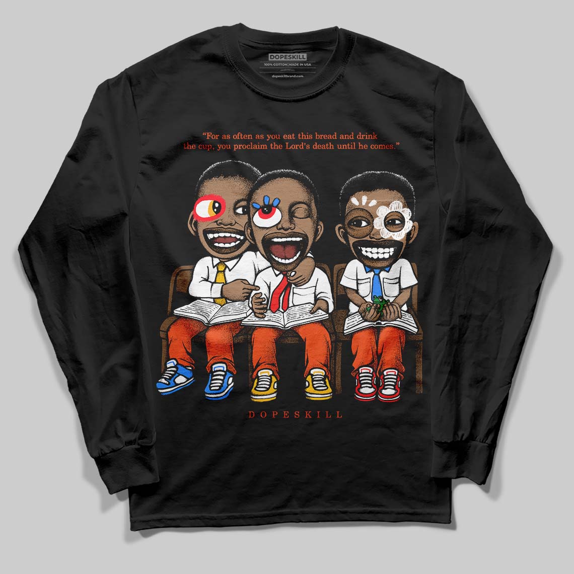 Orange Milk superstreetwear Long Sleeve T-Shirt First Sunday Graphic