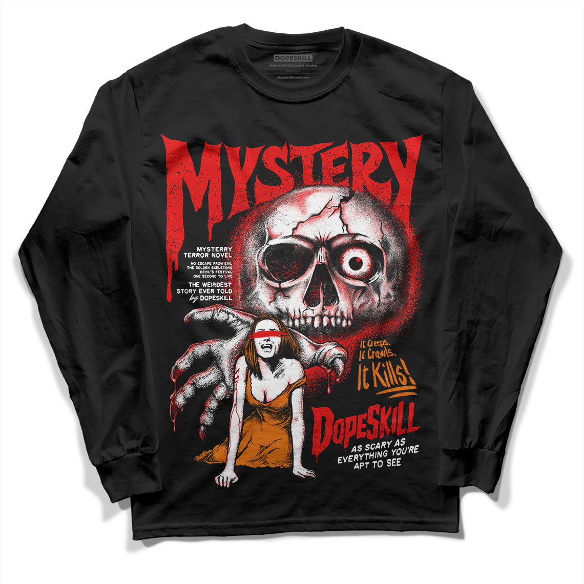 Red Cement 4S superstreetwear Long Sleeve T-Shirt Mystery Ghostly Grasp Graphic