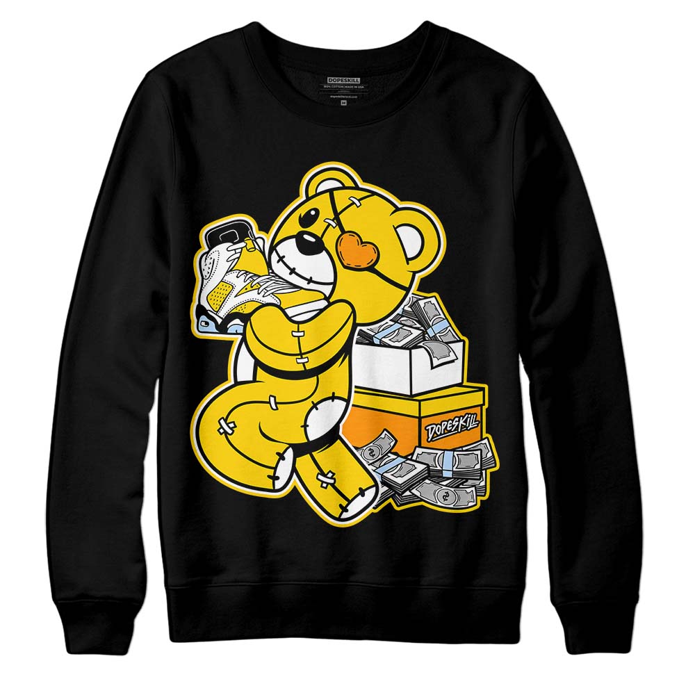 Yellow Ochre 6s superstreetwear Sweatshirt Bear Steals Sneaker Graphic