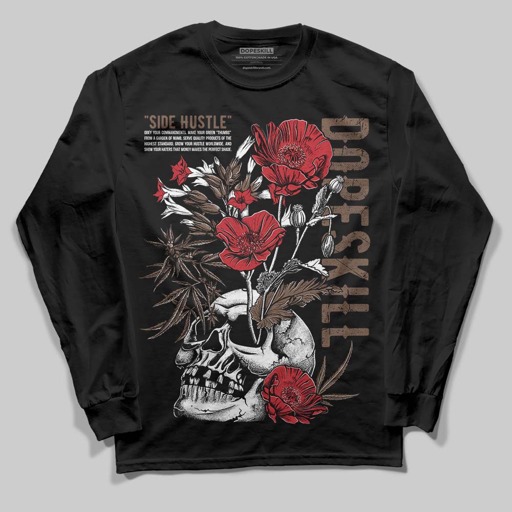 Olive 9s superstreetwear Long Sleeve T-Shirt Side Hustle Graphic