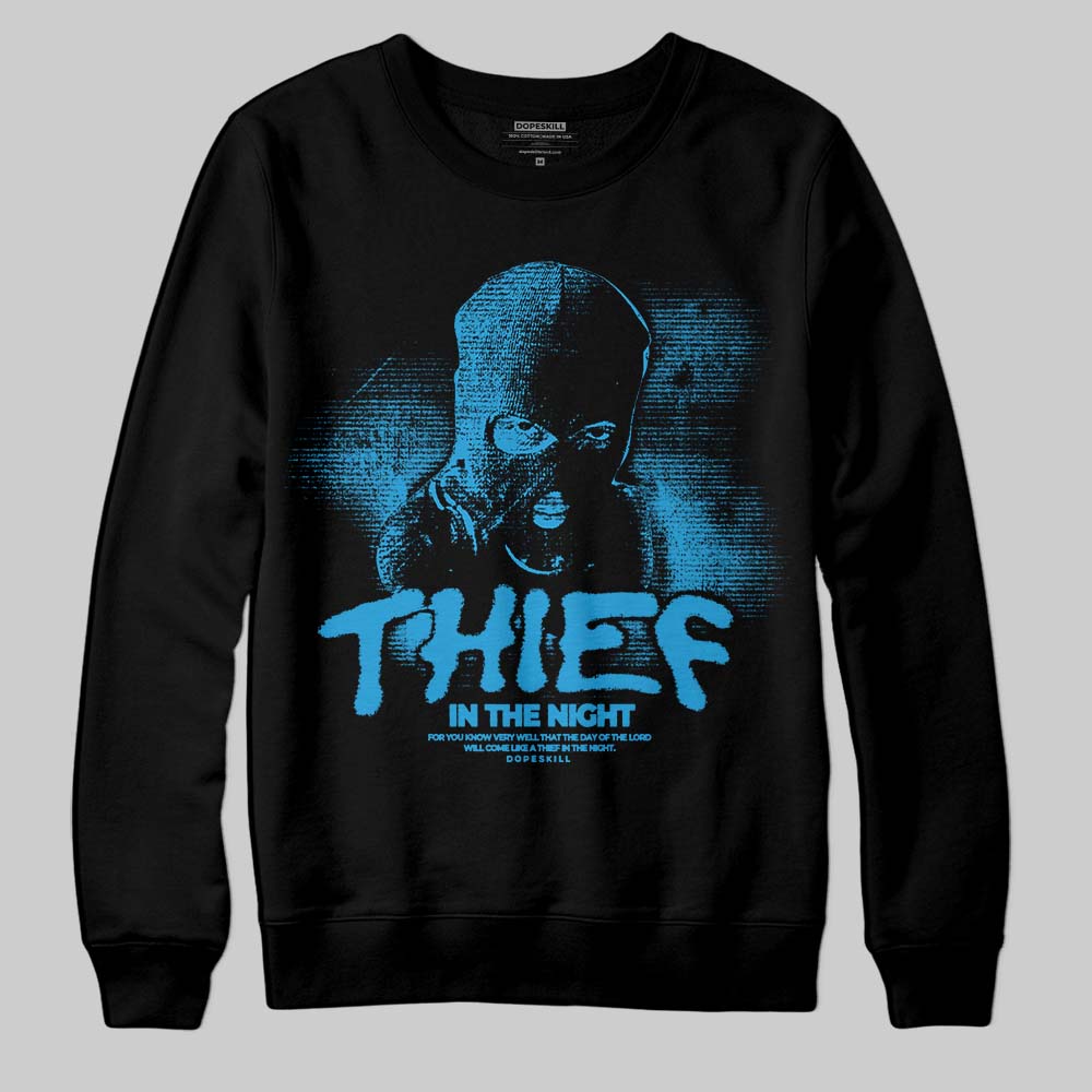 Military Blue 4s superstreetwear Sweatshirt Thief In The Night Graphic