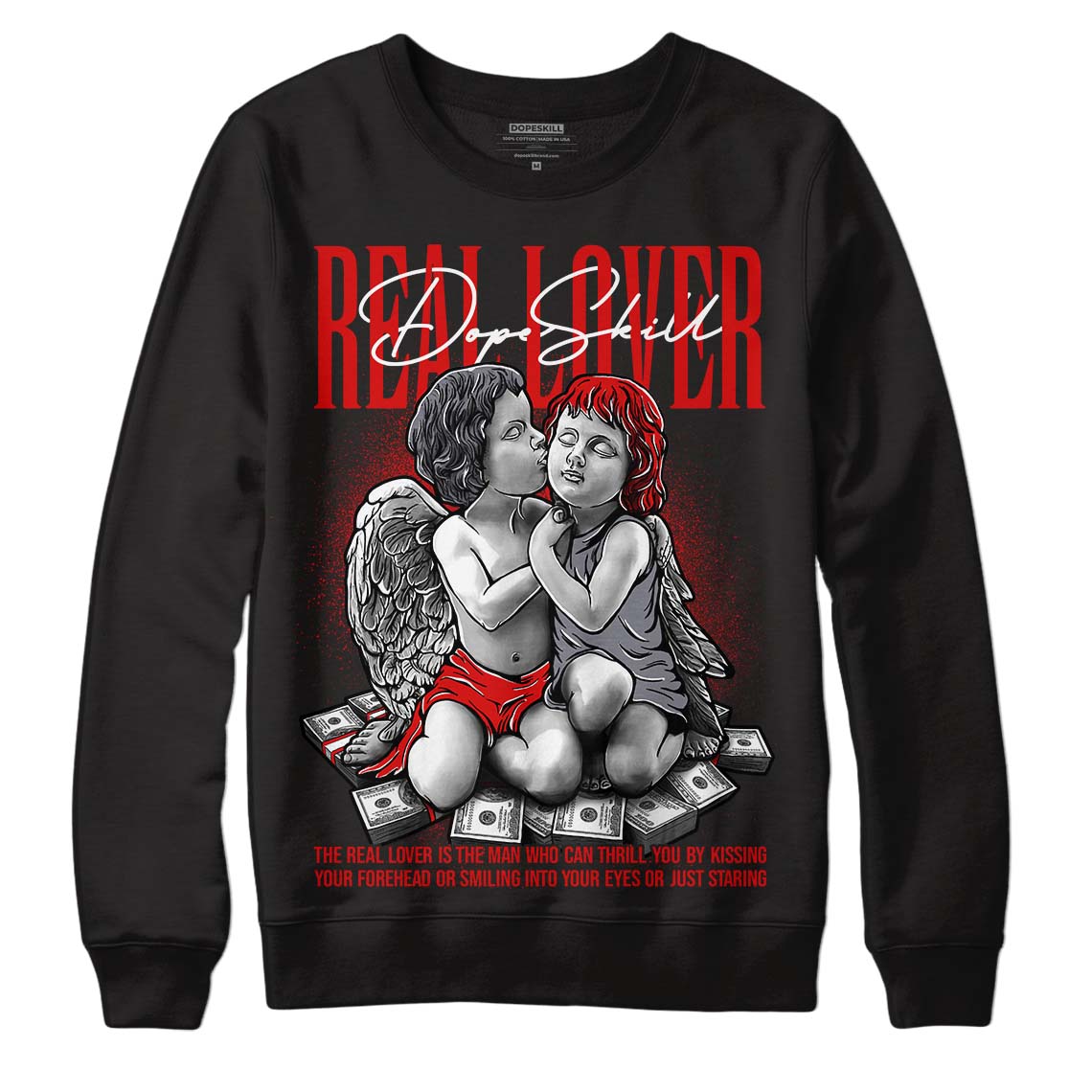 Gym Red 9s superstreetwear Sweatshirt Real Lover Graphic