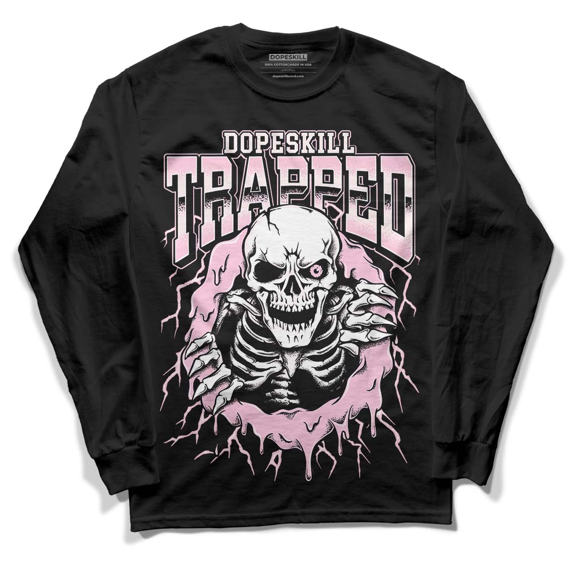 Dunk Low Pink Foam superstreetwear Long Sleeve T-Shirt Trapped Halloween Graphic