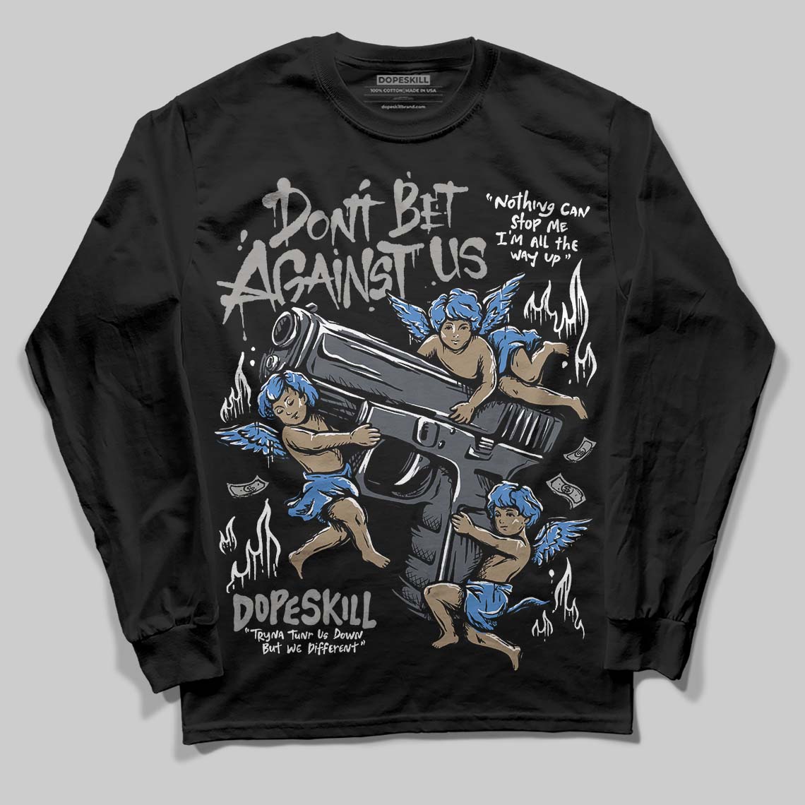 Cool Grey 11s superstreetwear Long Sleeve T-Shirt Don't Bet Against Us Graphic