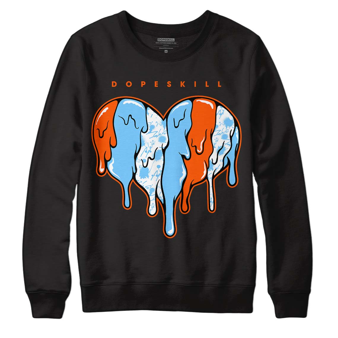 Dunk Low Futura University Blue superstreetwear Sweatshirt Slime Drip Heart Graphic