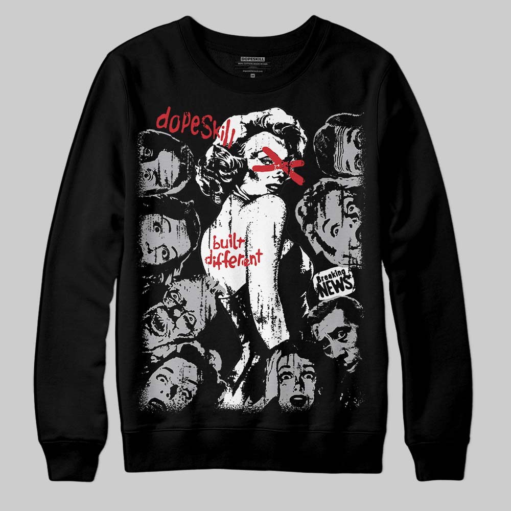 White Cement 4s superstreetwear Sweatshirt Built Different Graphic