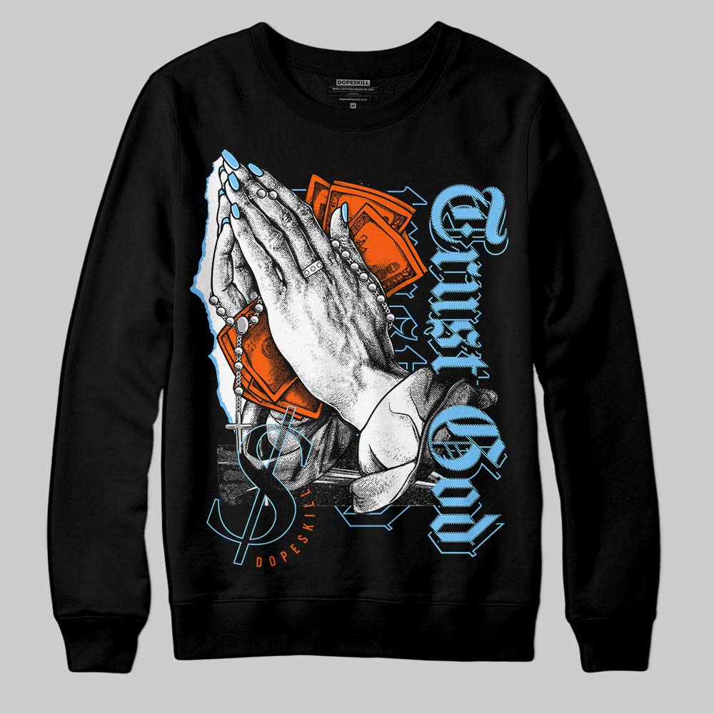 Dunk Low Futura University Blue superstreetwear Sweatshirt Trust God Graphic