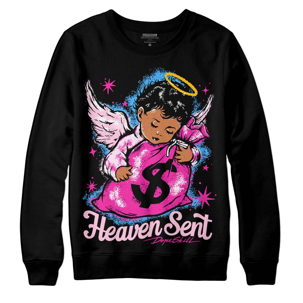 Pink Collection superstreetwear Sweatshirt Heaven Sent Graphic