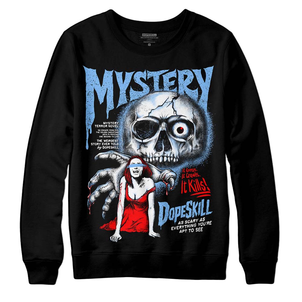Powder Blue 9s superstreetwear Sweatshirt Mystery Ghostly Grasp Graphic