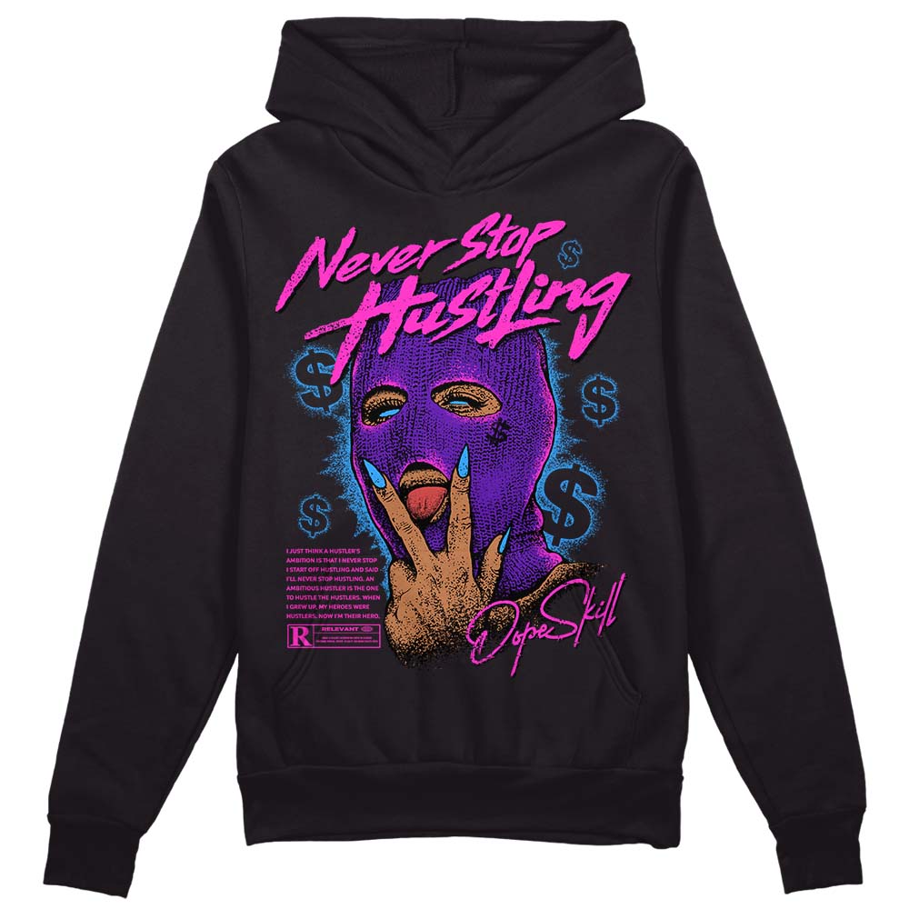 Court Purple 13s superstreetwear Hoodie Sweatshirt Never Stop Hustling Graphic