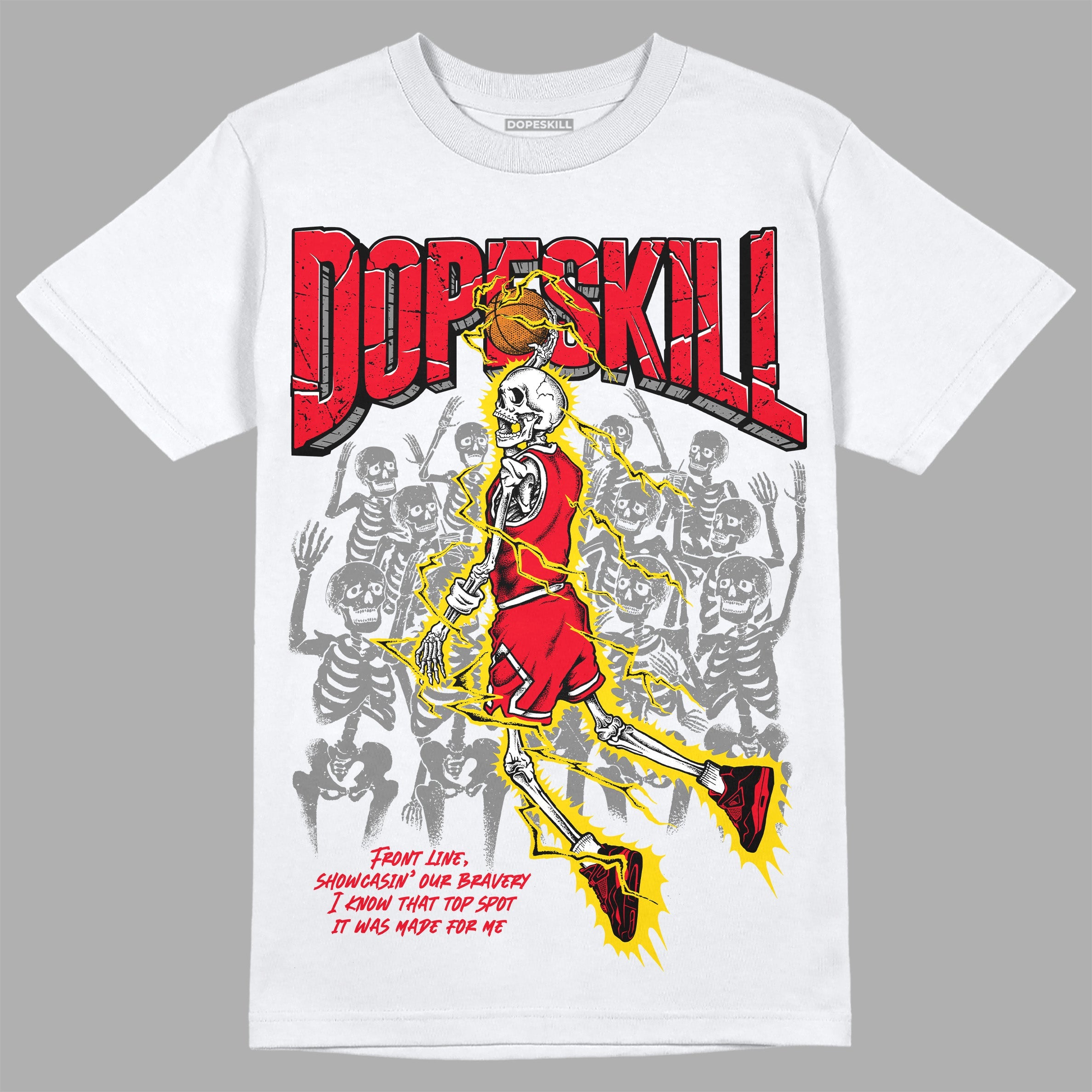 Red Thunder 4s superstreetwear T-shirt Thunder Dunk Graphic