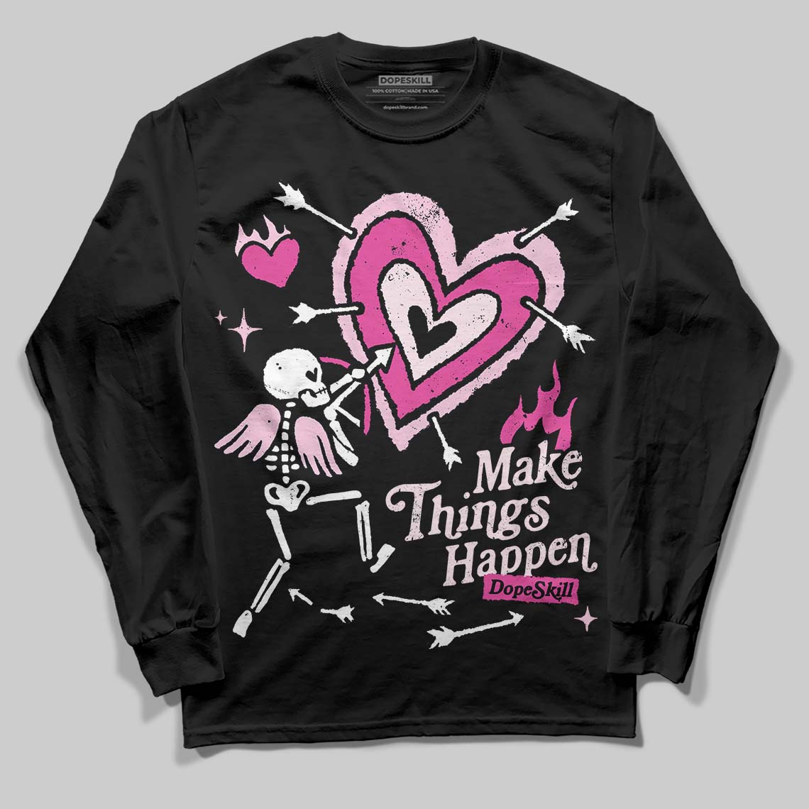 Triple Pink Dunk superstreetwear Long Sleeve T-Shirt Make Things Happen Graphic