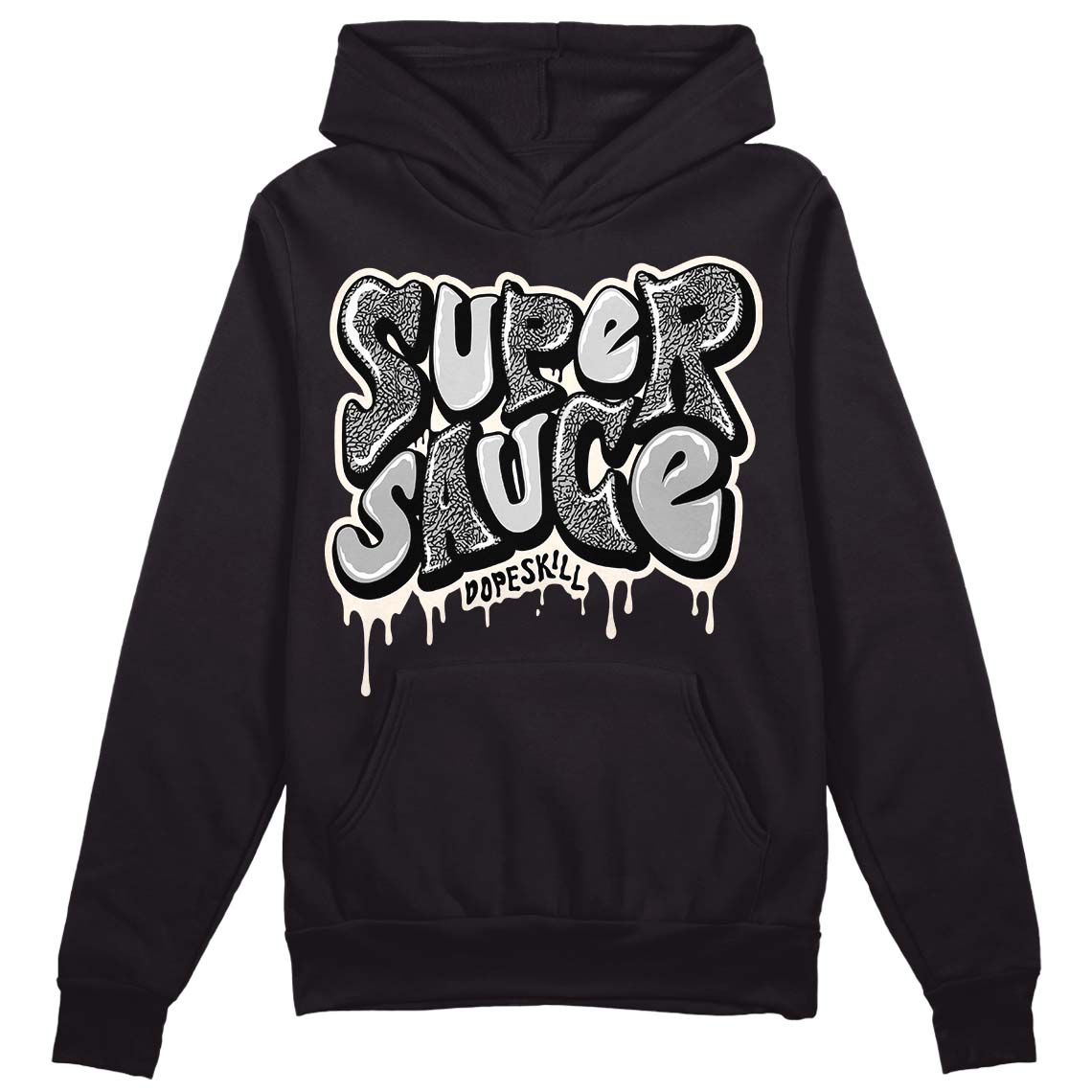 Off Noir 3s superstreetwear Hoodie Sweatshirt Super Sauce Graphic
