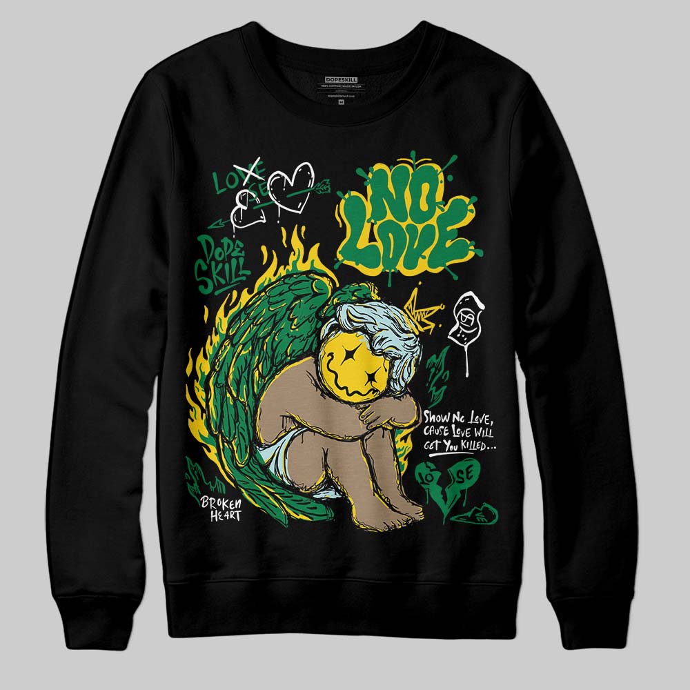 Green Collection superstreetwear Sweatshirt No Love Graphic