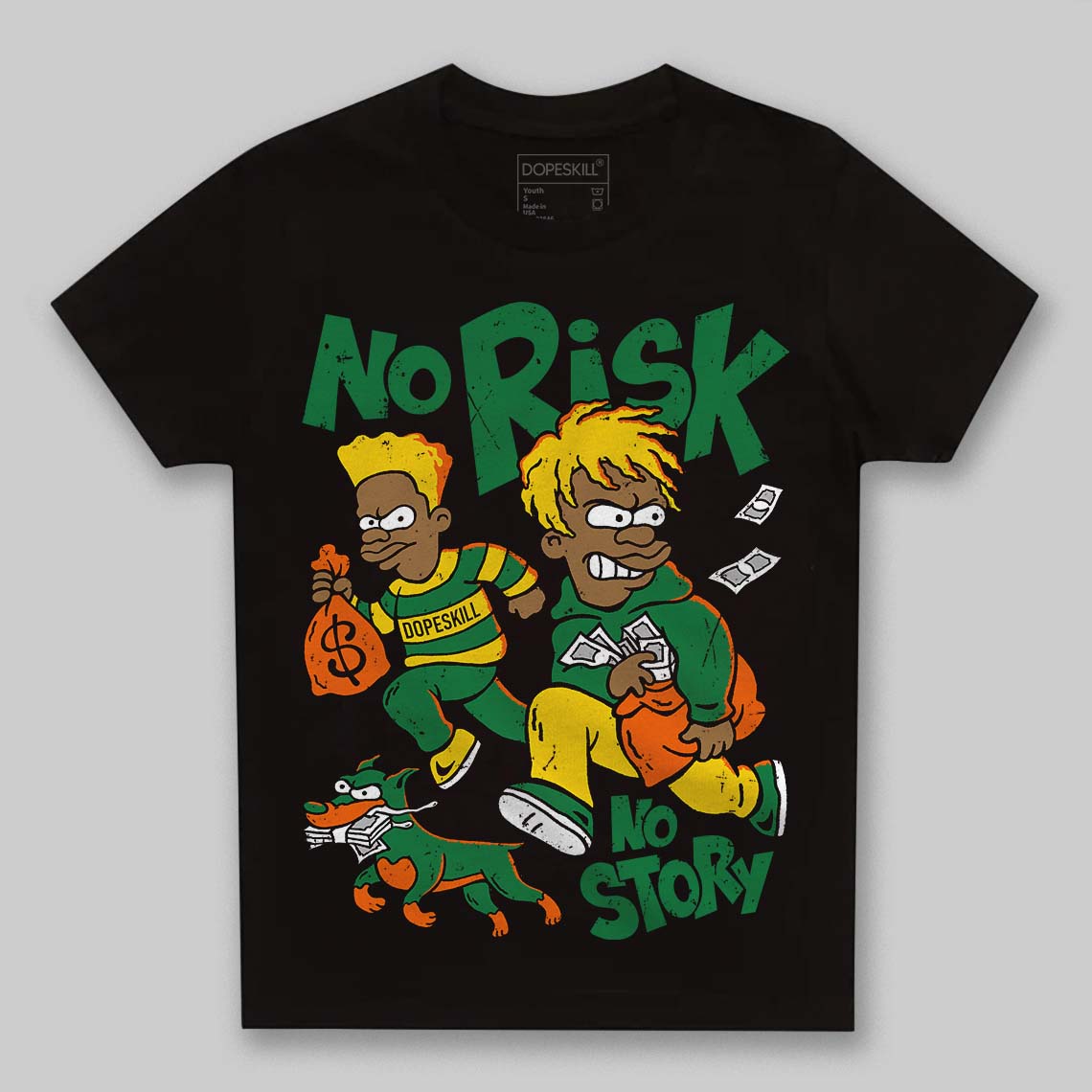 Green Collection superstreetwear Toddler Kids T-shirt No Risk No Story Graphic