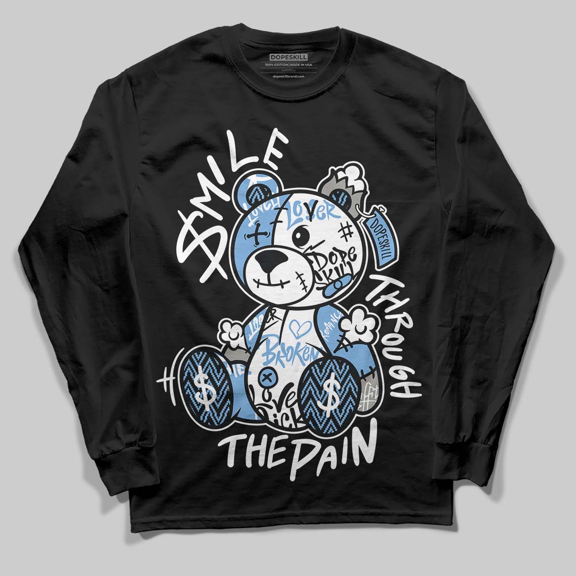 Melo 12s superstreetwear Long Sleeve T-Shirt Smile Through The Pain Graphic