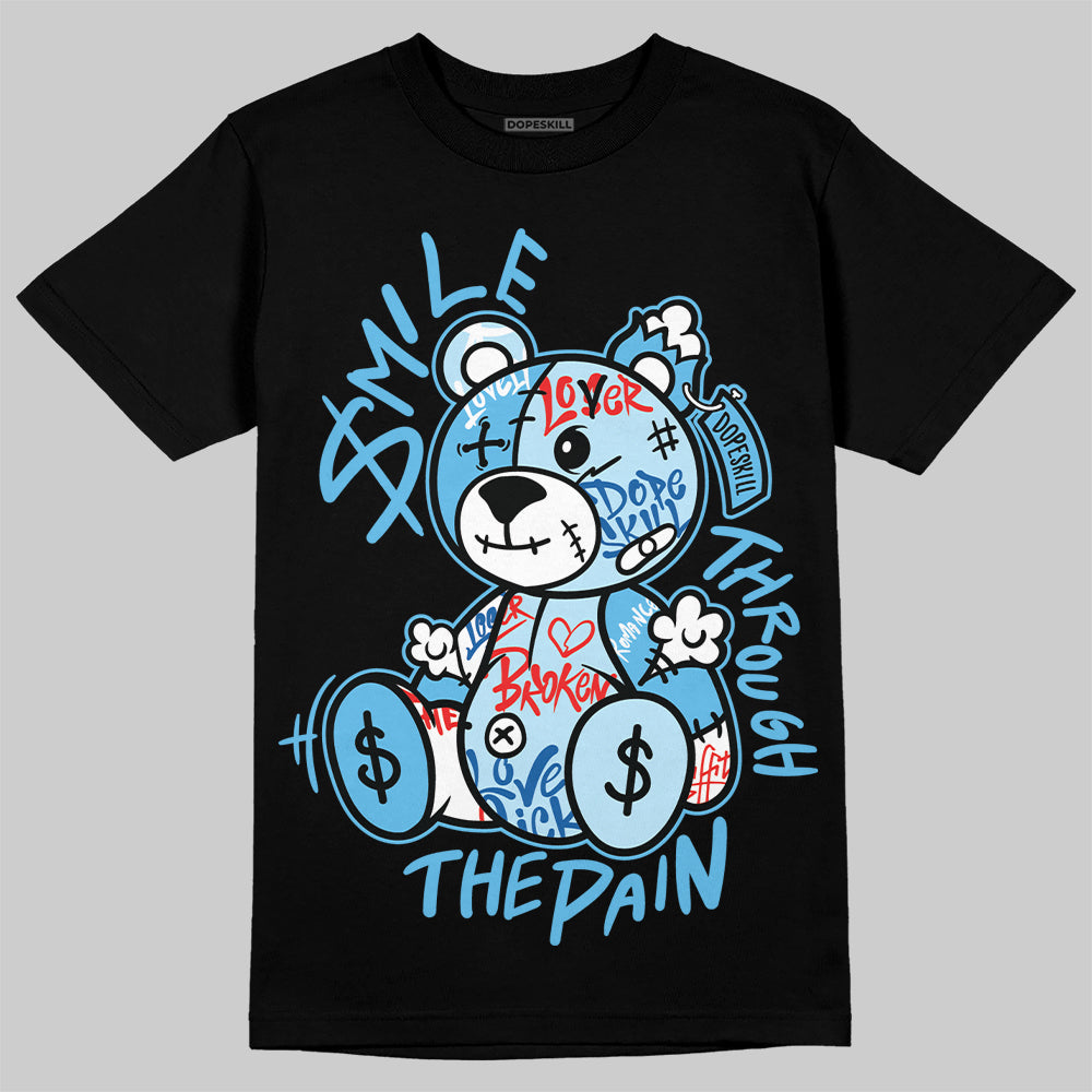 Legend Blue 11s superstreetwear T-Shirt Smile Through The Pain Graphic