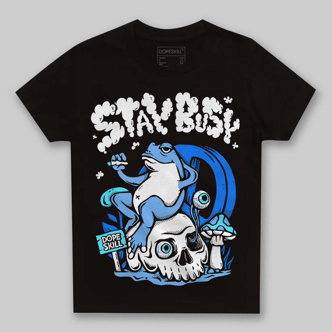 Powder Blue 9s superstreetwear Toddler Kids T-shirt Stay Busy Graphic