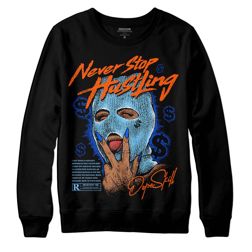 Dunk Futura University Blue superstreetwear Sweatshirt Never Stop Hustling Graphic