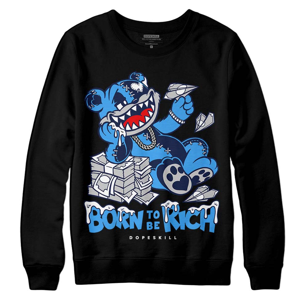 AJ Spizike White Obsidian superstreetwear Sweatshirt Born To Be Rich Graphic