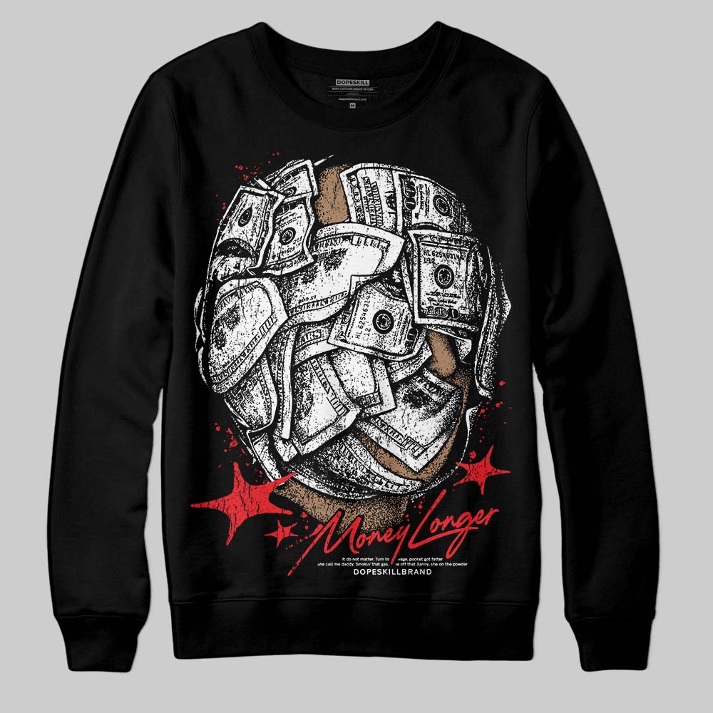 Red Collection superstreetwear Sweatshirt Money Longer Graphic